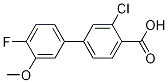 3-Chloro-4'-fluoro-3'-Methoxy-[1,1'-biphenyl]-4-carboxylic acid CAS#: 1261892-14-1