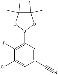 3-Chloro-4-fluoro-5-(4,4,5,5-tetramethyl-1,3,2-dioxaborolan-2-yl)benzonitrile CAS#: 1218790-15-8