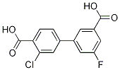 3'-Chloro-5-fluoro-[1,1'-biphenyl]-3,4'-dicarboxylic acid CAS#: 1261906-07-3