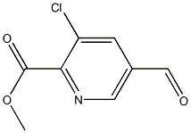 3-Chloro-5-formyl-pyridine-2-carboxylic acid methyl ester CAS#: 1260671-33-7