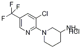 3'-Chloro-5'-trifluoroMethyl-3,4,5,6-tetrahydro-2H-[1,2']bipyridinyl-3-ylaMine hydrochloride, 98+% C11H14Cl2F3N3, 分子量 316.15 CAS#: 1185313-62-5