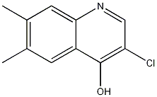 3-Chloro-6,7-dimethyl-4-hydroxyquinoline CAS#: 1204812-07-6