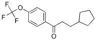 3-Cyclopentyl-1-[4-(trifluoromethoxy)phenyl]propan-1-one CAS#: 1352318-73-0