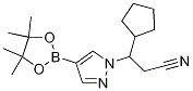 3-Cyclopentyl-3-[4-(4,4,5,5-tetramethyl-1,3,2-dioxaborolan-2-yl)-1H-pyrazol-1-yl]propanenitrile CAS#: 1153949-38-2
