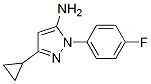 3-Cyclopropyl-1-(4-fluorophenyl)-1H-pyrazol-5-amine CAS#: 1114957-51-5