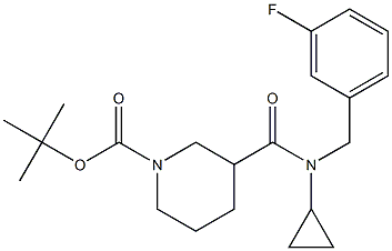 3-[Cyclopropyl-(3-fluoro-benzyl)-carbaMoyl]-piperidine-1-carboxylic acid tert-butyl ester CAS#: 1277958-70-9
