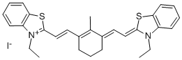 3-ETHYL-2-[(E)-2-(3-((E)-2-[3-ETHYL-1,3-BENZOTHIAZOL-2(3H)-YLIDENE]ETHYLIDENE)-2-METHYL-1-CYCLOHEXEN-1-YL)ETHENYL]-1,3-BENZOTHIAZOL-3-IUM IODIDE CAS#: 70446-37-6