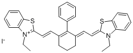 3-ETHYL-2-[(E)-2-(3-((E)-2-[3-ETHYL-1,3-BENZOTHIAZOL-2(3H)-YLIDENE]ETHYLIDENE)-2-PHENYL-1-CYCLOHEXEN-1-YL)ETHENYL]-1,3-BENZOTHIAZOL-3-IUM IODIDE CAS#: 70446-38-7