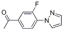3'-Fluoro-4'-(1H-pyrazol-1-yl)acetophenone CAS#: 1152964-31-2