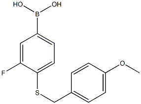 3-Fluoro-4-(4-methoxybenzylthio)phenylboronic acid CAS#: 1072946-13-4