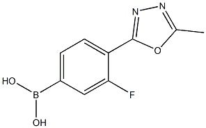 3-Fluoro-4-(5-methyl-1,3,4-oxadiazol-2-yl)phenylboronic acid CAS#: 1072945-71-1