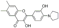 3-Hydroxy-2-[3-hydroxy-4-(pyrrolidin-1-yl)phenyl]-6,7-diMethylchroMen-4-one CAS#: 1353224-67-5