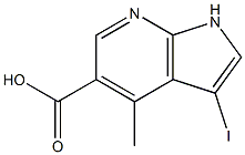 3-Iodo-4-Methyl-7-azaindole-5-carboxylic acid CAS#: 1190316-72-3