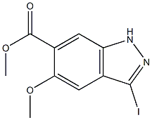 3-Iodo-5-Methoxy-(1H)indazole-6-carboxylic acid Methyl ester CAS#: 1227270-54-3