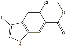 3-Iodo-5-chloro-(1H)indazole-6-carboxylic Methyl ester CAS#: 1227270-79-2