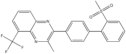 3-Methyl-2-[2'-(methylsulfonyl)biphenyl-4-yl]-5-(trifluoromethyl)quinoxaline CAS#: 1221265-39-9