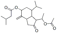 3-Methylbutyric acid [1-(1-acetoxyethyl)octahydro-4-methylene-7-isopropyl-2-oxo-1H-inden-5-yl] ester CAS#: 72247-71-3