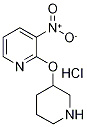 3-Nitro-2-(piperidin-3-yloxy)-pyridine hydrochloride, 98+% C10H14ClN3O3, 分子量 259.69 CAS#: 1185308-05-7