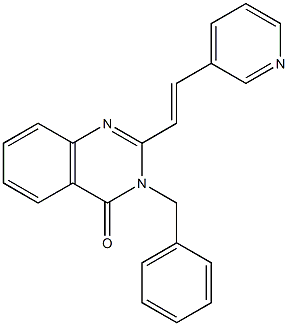 3-(Phenylmethyl)-2-[(1E)-2-(3-pyridinyl)ethenyl]-4(3H)-quinazolinone CAS#: 1290541-46-6