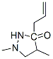 3-Pyrazolidinone,  1,4-dimethyl-3-(2-propenyl)-  (9CI) CAS#: 71332-63-3