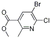3-Pyridinecarboxylic acid, 5-broMo-6-chloro-2-Methyl-, Methyl ester CAS#: 1256788-63-2