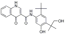 3-QuinolinecarboxaMide, N-[2-(1,1-diMethylethyl)-5-hydroxy-4-(2-hydroxy-1,1-diMethylethyl)phenyl]-1,4-dihydro-4-oxo- CAS#: 1246213-23-9