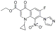 3-Quinolinecarboxylic acid, 1-cyclopropyl-6-fluoro-1,4-dihydro-7-(1H-iMidazol-1-yl)-8-nitro-4-oxo-, ethyl ester CAS#: 1089336-79-7