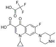 3-Quinolinecarboxylic acid, 1-cyclopropyl-6-fluoro-1,4-dihydro-7-(3-Methyl-1-piperazinyl)-4-oxo-, 2,2,2-trifluoroacetate CAS#: 1215348-50-7