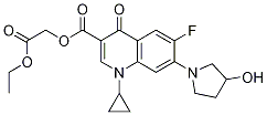3-Quinolinecarboxylic acid, 1-cyclopropyl-6-fluoro-1,4-dihydro-7-(3-hydroxy-1-pyrrolidinyl)-4-oxo-, 2-ethoxy-2-oxoethyl ester CAS#: 1089339-66-1