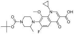 3-Quinolinecarboxylic acid, 1-cyclopropyl-7-[4-[(1,1-diMethylethoxy)carbonyl]-2-Methyl-1-piperazinyl]-6-fluoro-1,4-dihydro-8-Methoxy-4-oxo- CAS#: 1219097-38-7
