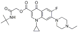 3-Quinolinecarboxylic acid, 1-cyclopropyl-7-(4-ethyl-1-piperazinyl)-6-fluoro-1,4-dihydro-4-oxo-, 2-[(1,1-diMethylethyl)aMino]-2-oxoethyl ester CAS#: 1241982-74-0