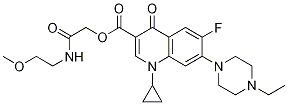 3-Quinolinecarboxylic acid, 1-cyclopropyl-7-(4-ethyl-1-piperazinyl)-6-fluoro-1,4-dihydro-4-oxo-, 2-[(2-Methoxyethyl)aMino]-2-oxoethyl ester CAS#: 1241992-13-1