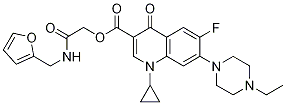 3-Quinolinecarboxylic acid, 1-cyclopropyl-7-(4-ethyl-1-piperazinyl)-6-fluoro-1,4-dihydro-4-oxo-, 2-[(2-furanylMethyl)aMino]-2-oxoethyl ester CAS#: 1241998-65-1