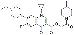 3-Quinolinecarboxylic acid, 1-cyclopropyl-7-(4-ethyl-1-piperazinyl)-6-fluoro-1,4-dihydro-4-oxo-, 2-(4-Methyl-1-piperidinyl)-2-oxoethyl ester CAS#: 1241986-28-6