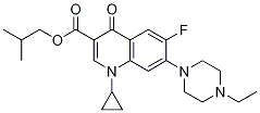 3-Quinolinecarboxylic acid, 1-cyclopropyl-7-(4-ethyl-1-piperazinyl)-6-fluoro-1,4-dihydro-4-oxo-, 2-Methylpropyl ester CAS#: 1241973-93-2