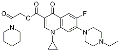 3-Quinolinecarboxylic acid, 1-cyclopropyl-7-(4-ethyl-1-piperazinyl)-6-fluoro-1,4-dihydro-4-oxo-, 2-oxo-2-(1-piperidinyl)ethyl ester CAS#: 1241990-12-4