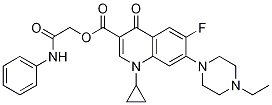 3-Quinolinecarboxylic acid, 1-cyclopropyl-7-(4-ethyl-1-piperazinyl)-6-fluoro-1,4-dihydro-4-oxo-, 2-oxo-2-(phenylaMino)ethyl ester CAS#: 1241999-47-2