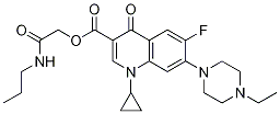 3-Quinolinecarboxylic acid, 1-cyclopropyl-7-(4-ethyl-1-piperazinyl)-6-fluoro-1,4-dihydro-4-oxo-, 2-oxo-2-(propylaMino)ethyl ester CAS#: 1242001-16-6