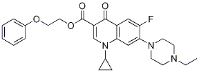 3-Quinolinecarboxylic acid, 1-cyclopropyl-7-(4-ethyl-1-piperazinyl)-6-fluoro-1,4-dihydro-4-oxo-, 2-phenoxyethyl ester CAS#: 1241972-30-4