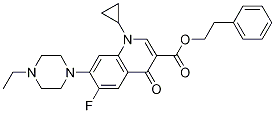 3-Quinolinecarboxylic acid, 1-cyclopropyl-7-(4-ethyl-1-piperazinyl)-6-fluoro-1,4-dihydro-4-oxo-, 2-phenylethyl ester CAS#: 1241970-74-0