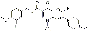 3-Quinolinecarboxylic acid, 1-cyclopropyl-7-(4-ethyl-1-piperazinyl)-6-fluoro-1,4-dihydro-4-oxo-, (3-fluoro-4-Methoxyphenyl)Methyl ester CAS#: 1242004-68-7