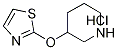 3-(Thiazol-2-yloxy)-piperidine hydrochloride, 98+% C8H13ClN2OS, 分子量 220.72 CAS#: 1185315-02-9
