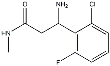 3-amino-3-(2-chloro-6-fluorophenyl)-N-methylpropanamide CAS#: 1193386-44-5