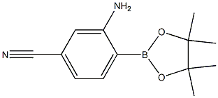 3-amino-4-(4,4,5,5-tetramethyl-1,3,2-dioxaborolan-2-yl)benzonitrile CAS#: 1384855-68-8
