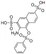 3-amino-4-[(phenylsulphonyl)oxy]naphthalene-2,7-disulphonic acid CAS#: 71411-88-6