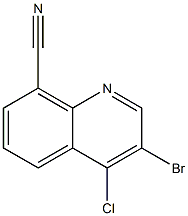 3-broMo-4-chloroquinoline-8-carbonitrile CAS#: 1334499-67-0