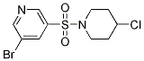 3-broMo-5-(4-chloropiperidin-1-ylsulfonyl)pyridine CAS#: 1275947-60-8