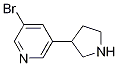 3-broMo-5-(pyrrolidin-3-yl)pyridine CAS#: 1256810-66-8