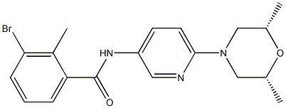 3-broMo-N-{6-[(2R,6S)-2,6-diMethyl-1,4-oxazinan-4-yl]-3-pyridinyl}-2-MethylbenzenecarboxaMide CAS#: 1221721-86-3