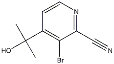 3-bromo-4-(2-hydroxypropan-2-yl)picolinonitrile CAS#: 1240595-87-2